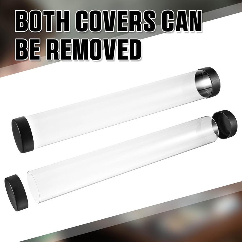 Barydat 8 Pcs Playmat Tube Round Compatible with MTG Play Mat Holders 16.14 Inch Playmat Case TCG Clear Artwork Tube for Card Game Storage Toy Card Play Mat Tubes for Gaming, Easy in and Out Design - Image 3